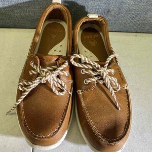 Crocs Boys Brown Boat Shoes Size 6